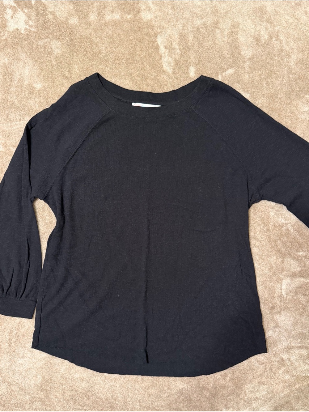 Free People FP BEACH Black Long-Sleeves Top and Pants Set Size M